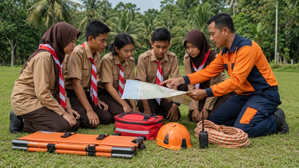 Kerja Sama Pramuka dan Basarnas: Ruang Belajar Pencarian dan Pertolongan