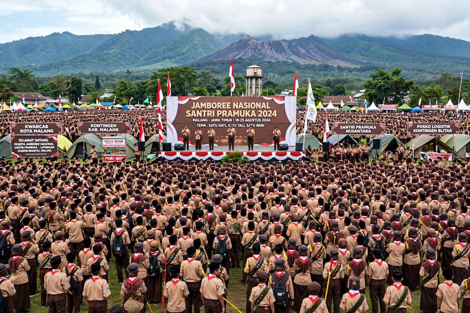PPSN VI 2026 di Malang: 4.524 Pramuka Santri dari 34 Provinsi