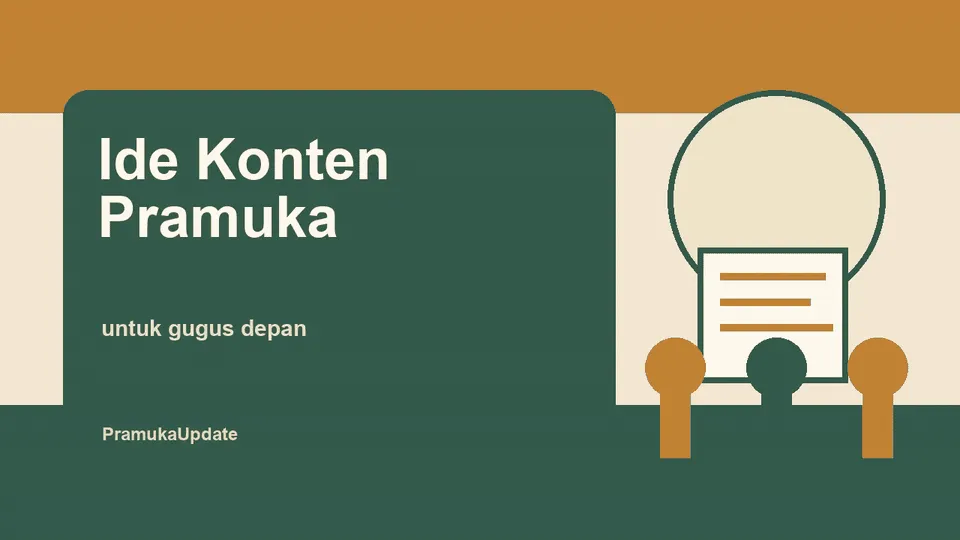 Ide Konten Pramuka untuk Gugusdepan