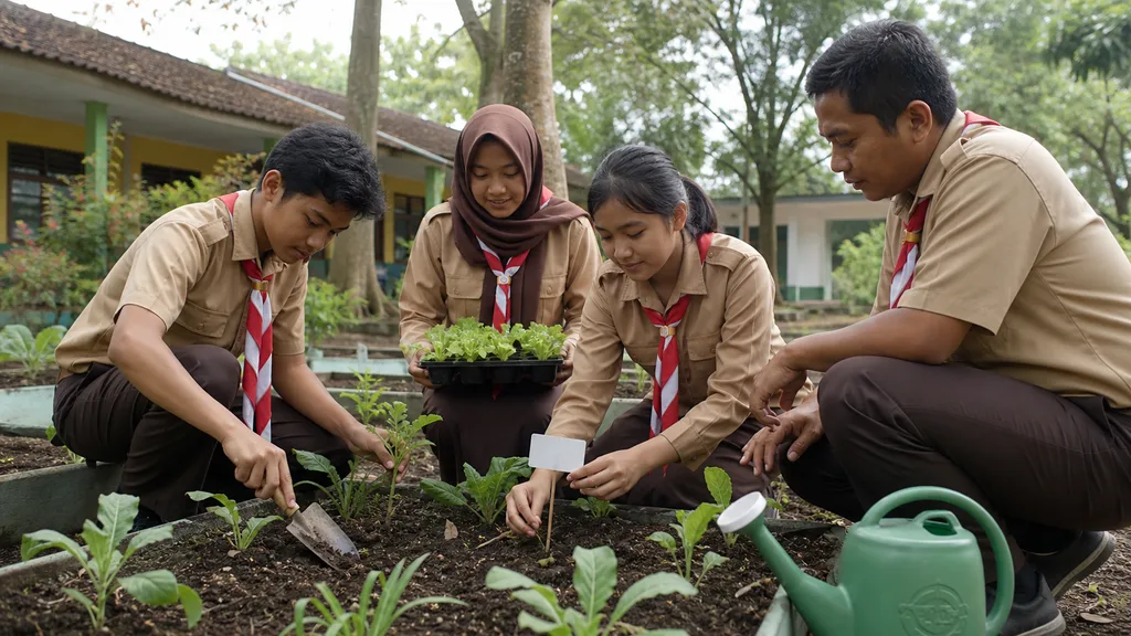 Pramuka dan Ketahanan Pangan: Ide Kegiatan Kebun Sekolah yang Praktis