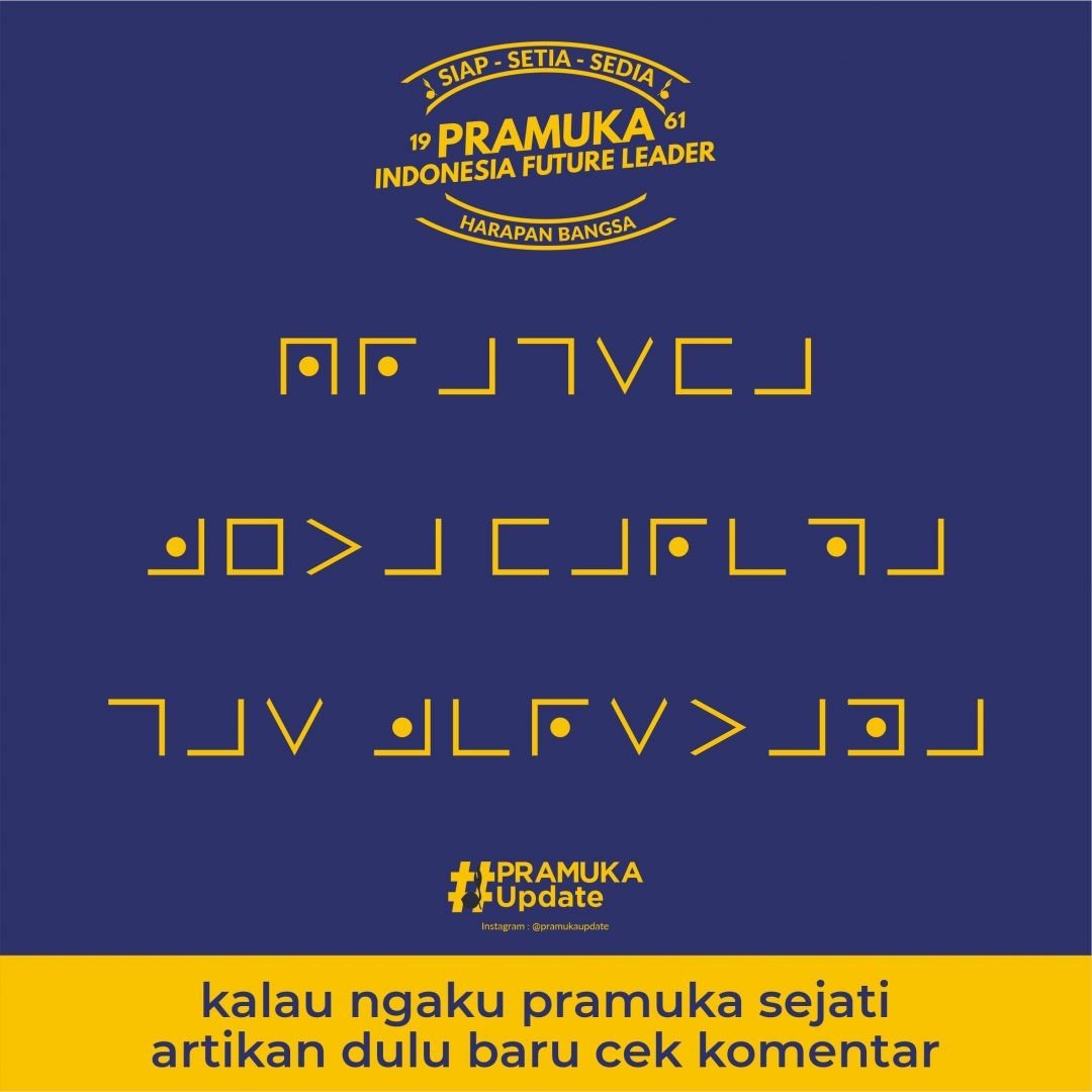 Mengenal Aneka Macam Sandi Pramuka Update Materi Pramuka Baru