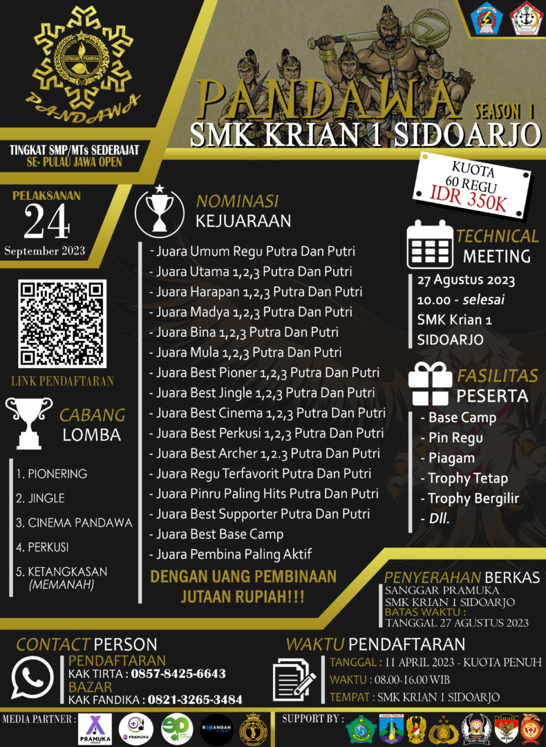 Gerakan Pramuka Ambalan Gajah Mada-Dewi Gayatri Pangkalan SMK Krian 1 Sidoarjo