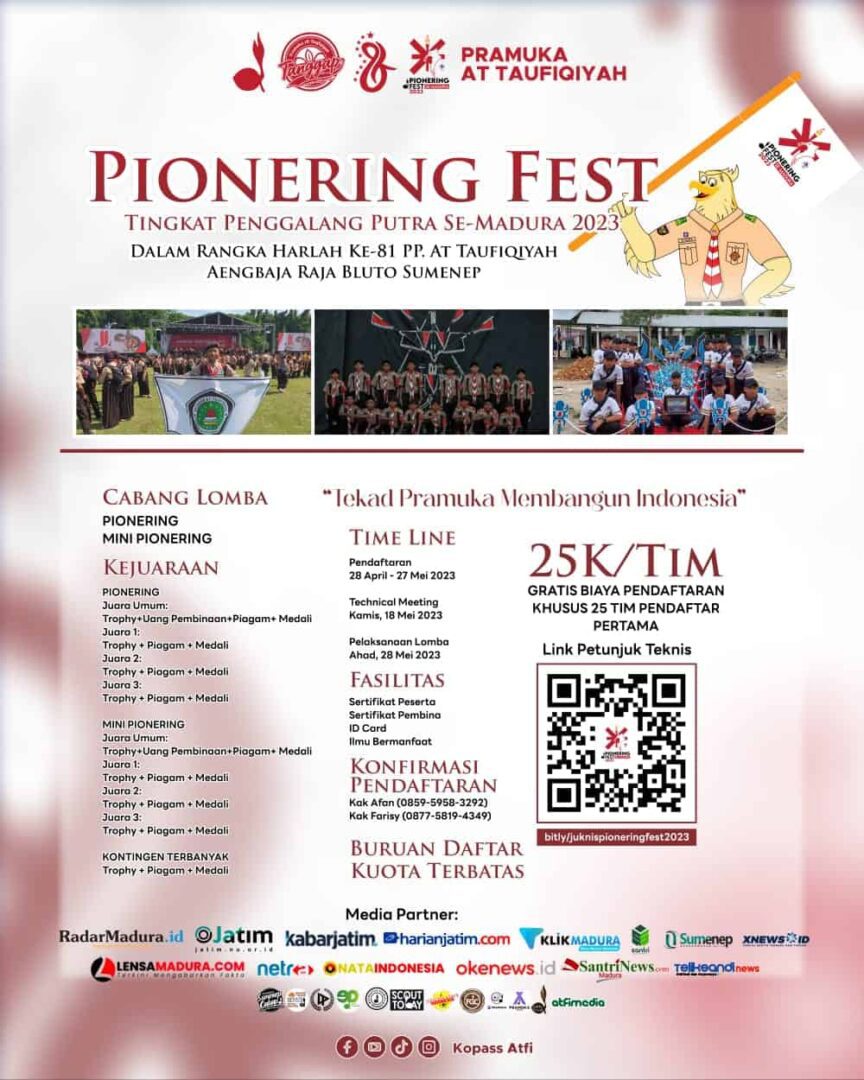 Pramuka Pondok Pesantren At Taufiqiyah Proudly Present