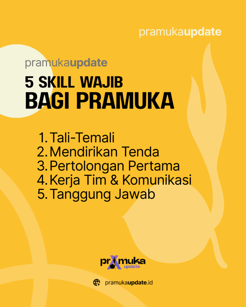 5 Skill Wajib Bagi Pramuka yang Harus Dikuasai