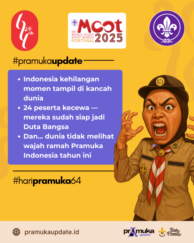 24 Pramuka Indonesia batal berangkat ke Portugal. Kenapa? 7 5 24 Pramuka Indonesia