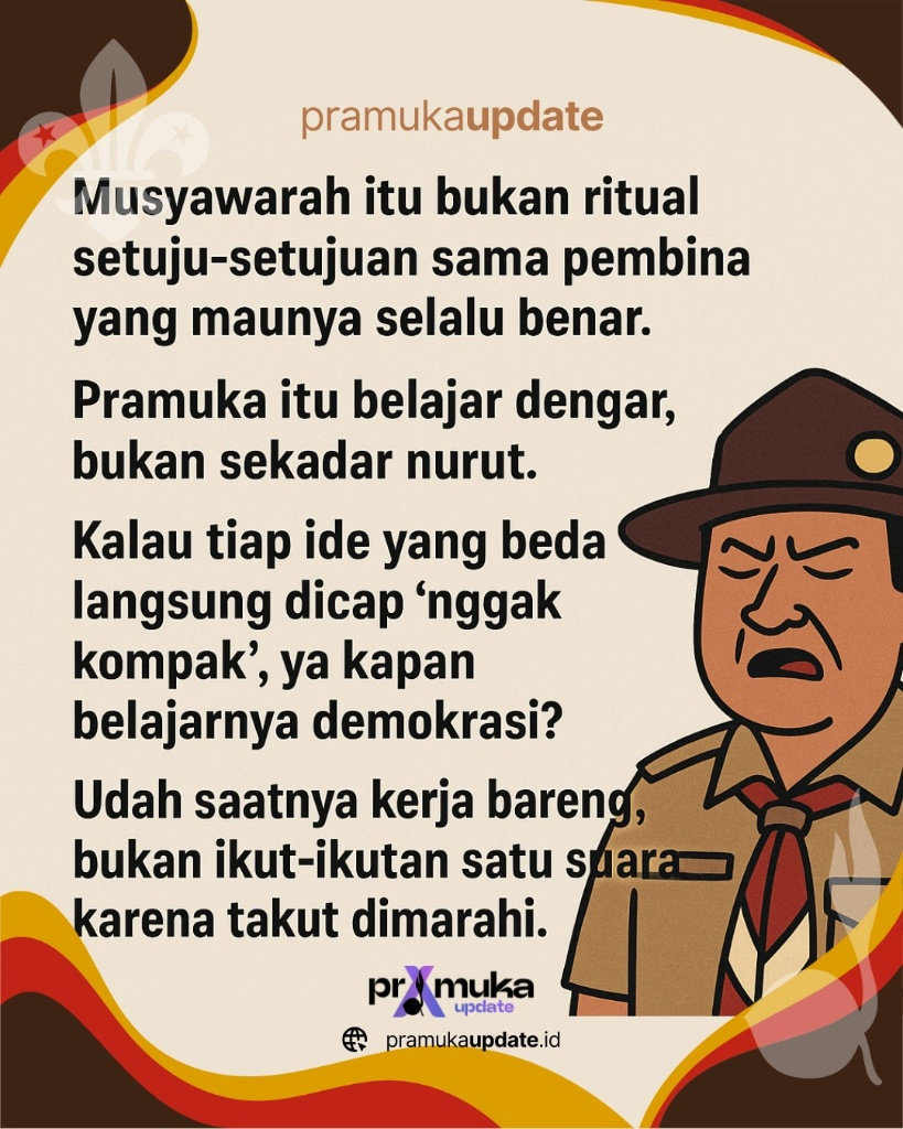 Mengubah Musyawarah Pramuka: Bukan Sekadar Ritual 'Setuju-setujuan', Tapi Sekolah Demokrasi Sejati 2 Musyawarah Pramuka