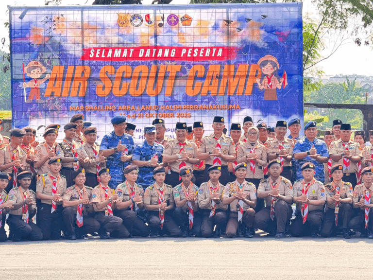 KAPUSTERAU BUKA AIR SCOUT CAMP TAHUN 2025 DI LANUD HALIM PERDANAKUSUMA 1 AIR SCOUT CAMP