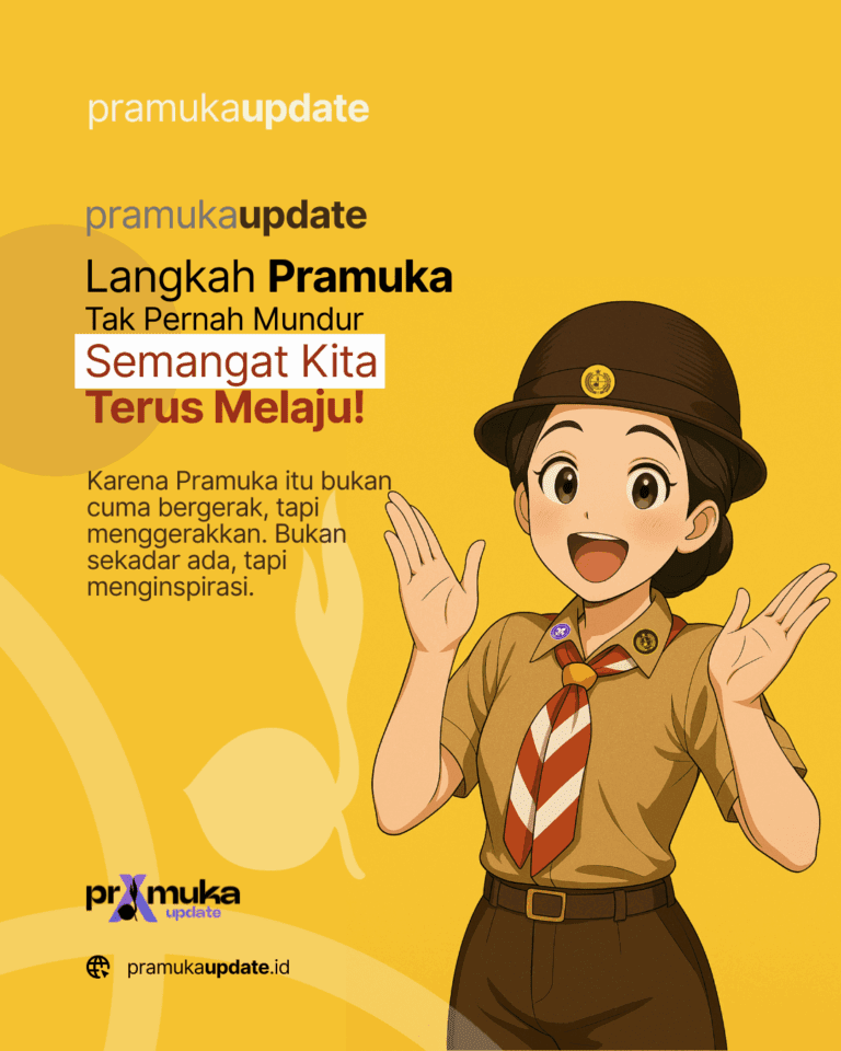 Langkah Pramuka Tak Pernah Mundur: Semangat Kita Terus Melaju! 6 Langkah Pramuka Tak Pernah Mundur